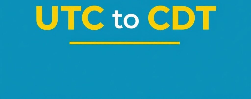 utc to cdt