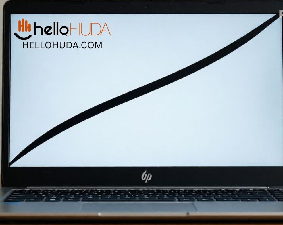 black line on laptop screen hp