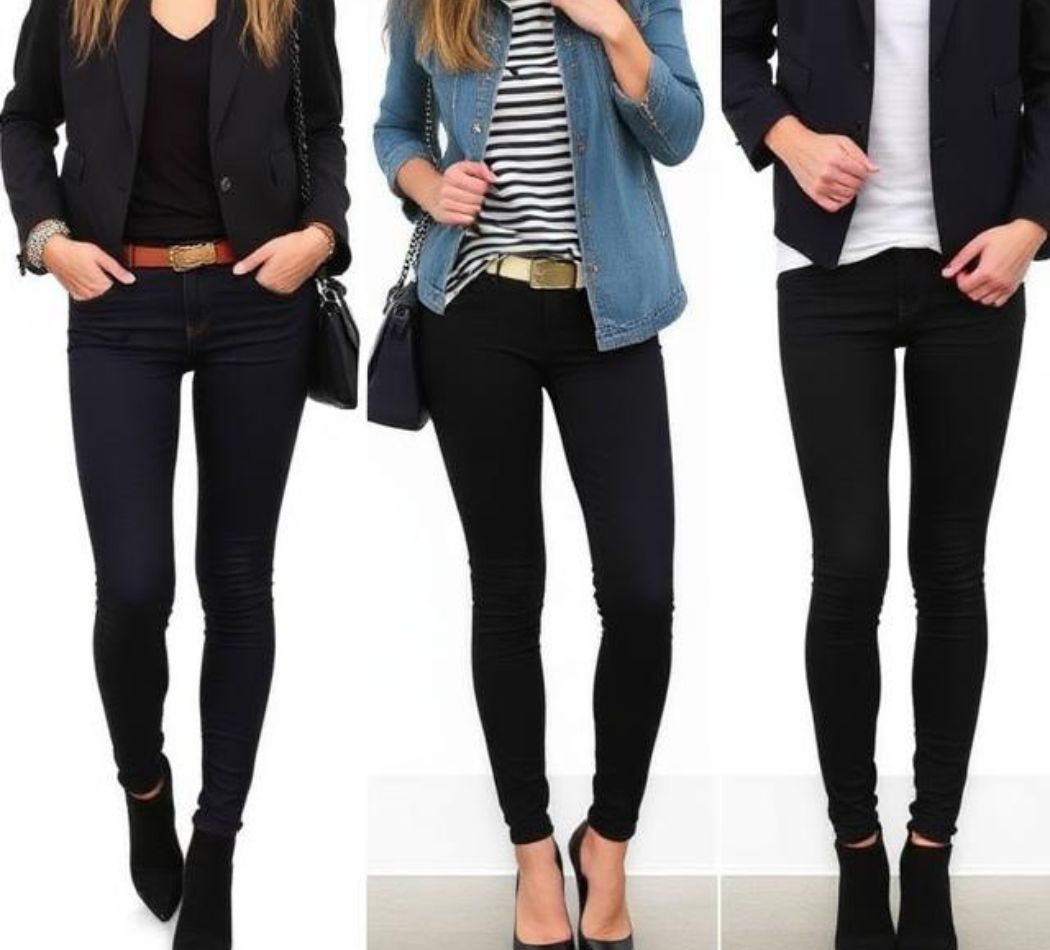 black skinny jeans